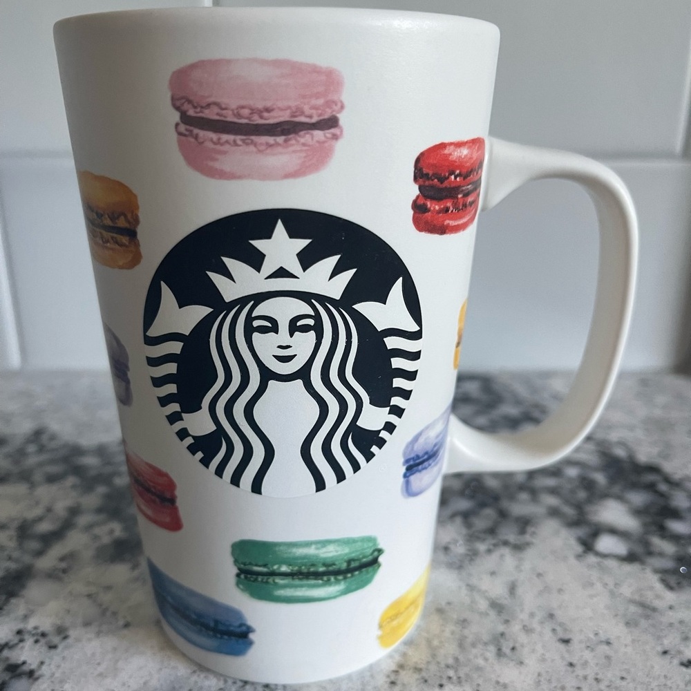 Starbucks Rainbow Macaron Macaroon Mug
